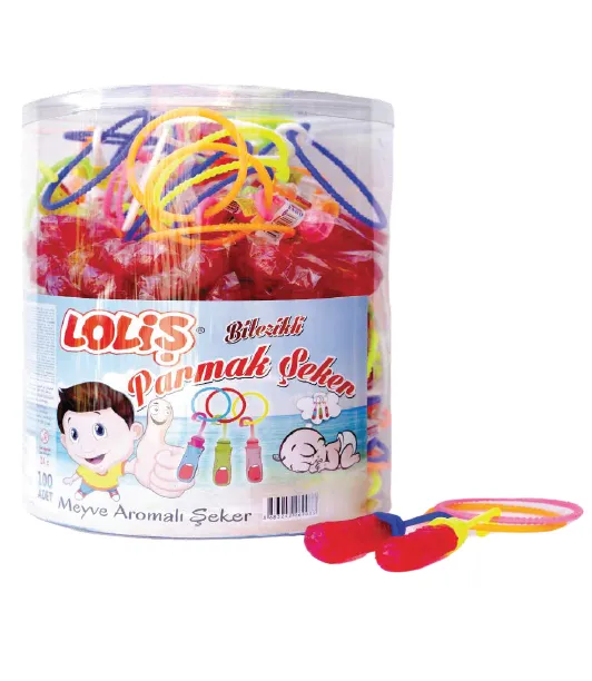 Bonbon en forme de doigt avec bracelet